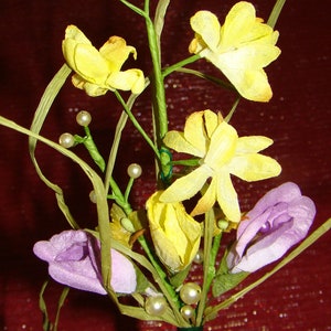 Spring, Easter, Mother&#39;s Day Gift! Mini Spring Floral Bouquet Pick S2