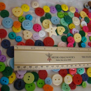 Lot of Medium-Sized Plastic Buttons Destash Unused image 2