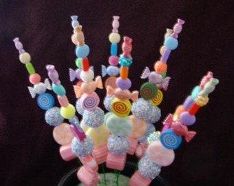 Candy -Themed Fairy Garden Stakes