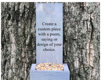 Cardinal Bird Feeder: UV Printed Sympathy Memorial Gift