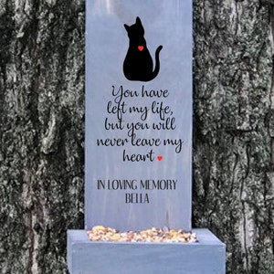 Loss of Pet, Pet Loss, Loss of Cat, Bird Feeder, Sympathy Bird Feeder, Bereavement Gift, Memorial Gift, Sympathy