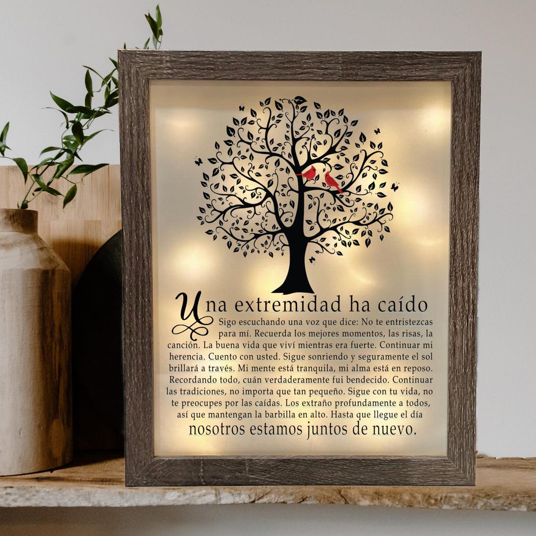 Memorial Shadow Box, Family Tree Keepsake, Sympathy Gift - Etsy