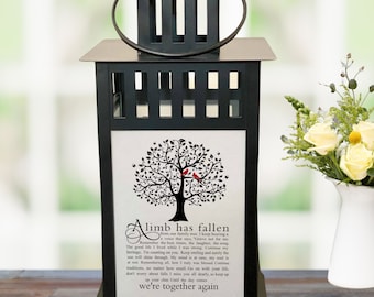 Memorial Lantern: Remembrance Keepsake, Celebration of Life