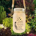 Solar Memorial Jar, Brother Loss, Grave Decoration, Sympathy Gift