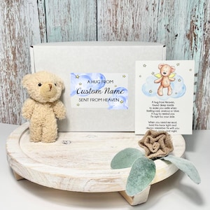 Memorial Pocket Bear, Loss of Loved One, Personalized Sympathy Gift