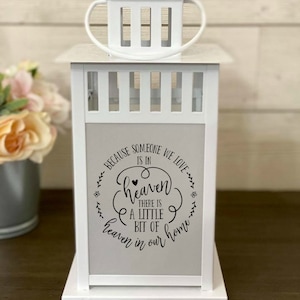 Because Someone We Love Is In Heaven, Sympathy Gift, Memorial Lantern, Sympathy Candle, Remembrance, Keepsake, Bereavement Gift, Grief