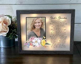 God's Garden, Sympathy Gift, Shadowbox, Memorial Frame, Loss Of Loved One, Bereavement Gift, Memorial Gift, Memorial Shadowbox, Sympathy