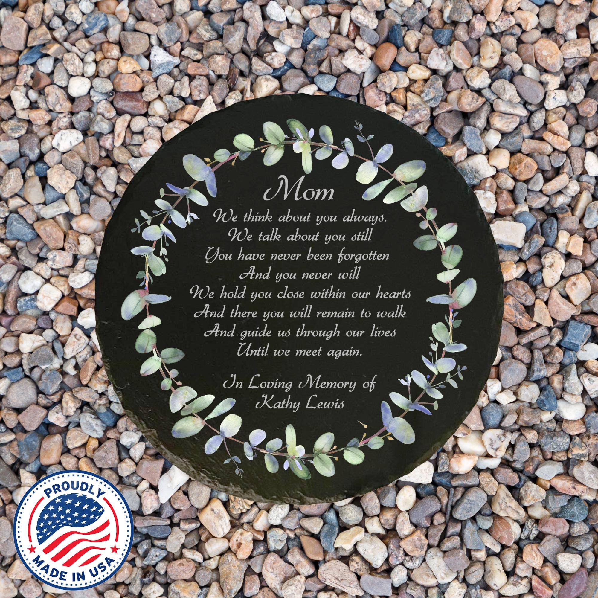 Memorial Garden Stone | Personalized Sympathy Stepping Stone | in