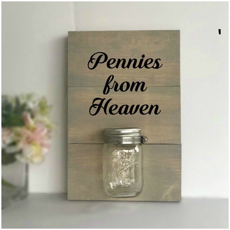 Sympathy Gift Pennies From Heaven Jar Bereavement Gift Etsy