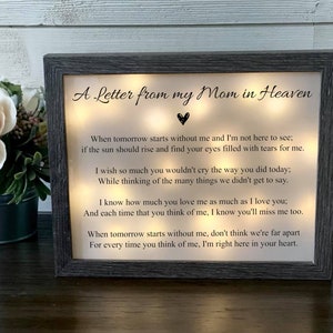 Loss of Mom, Loss of Parent, Memorial Shadowbox, Sympathy Gift, Memorial Frame, Bereavement Gift, Memorial Gift, Family Tree