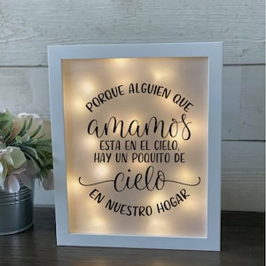 Adorno Navideño "Porque Alguien Que Amamos Está En El Cielo" | Recuerdo Especial Con Estrella De Cerezo - Crafty Gift