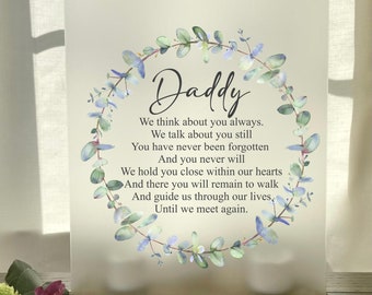 Loss of Dad, Loss of Father, Sympathy Father, Loss of Parent, Father Memorial, Remembrance, Keepsake, Bereavement Gift,