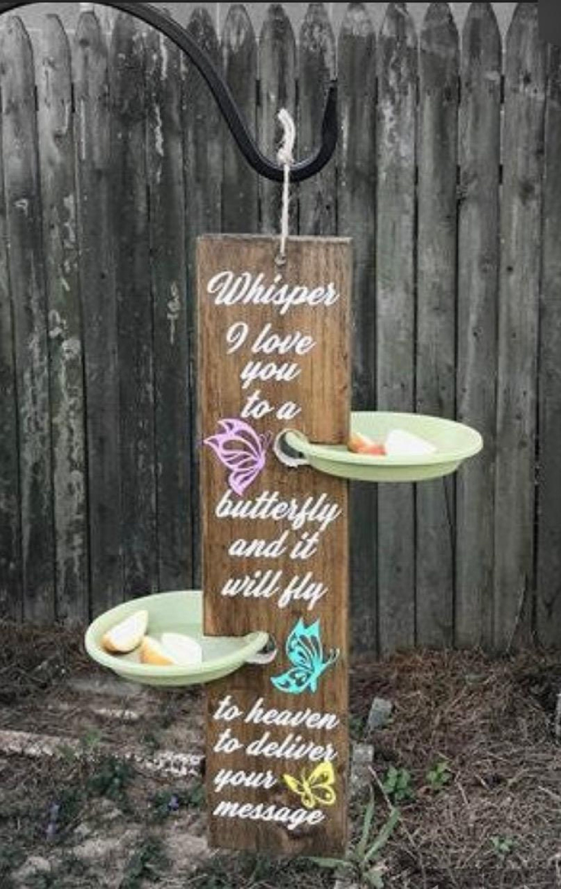 Sympathy Gift, Butterfly Feeder, Butterfly, Bereavement Gift, Sympathy, Memory, Butterfly Garden, Memorial Garden, Whisper I Love You