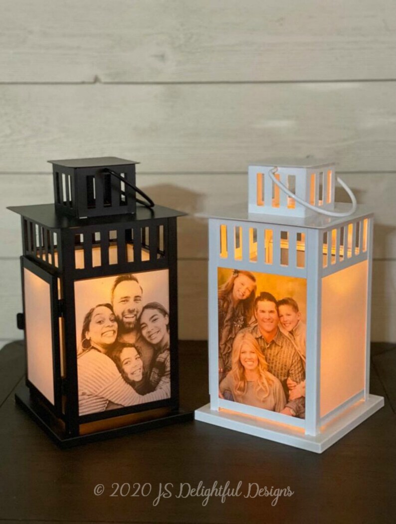 Memory Lantern Wedding Lantern Photo Lantern Memory Candle Etsy