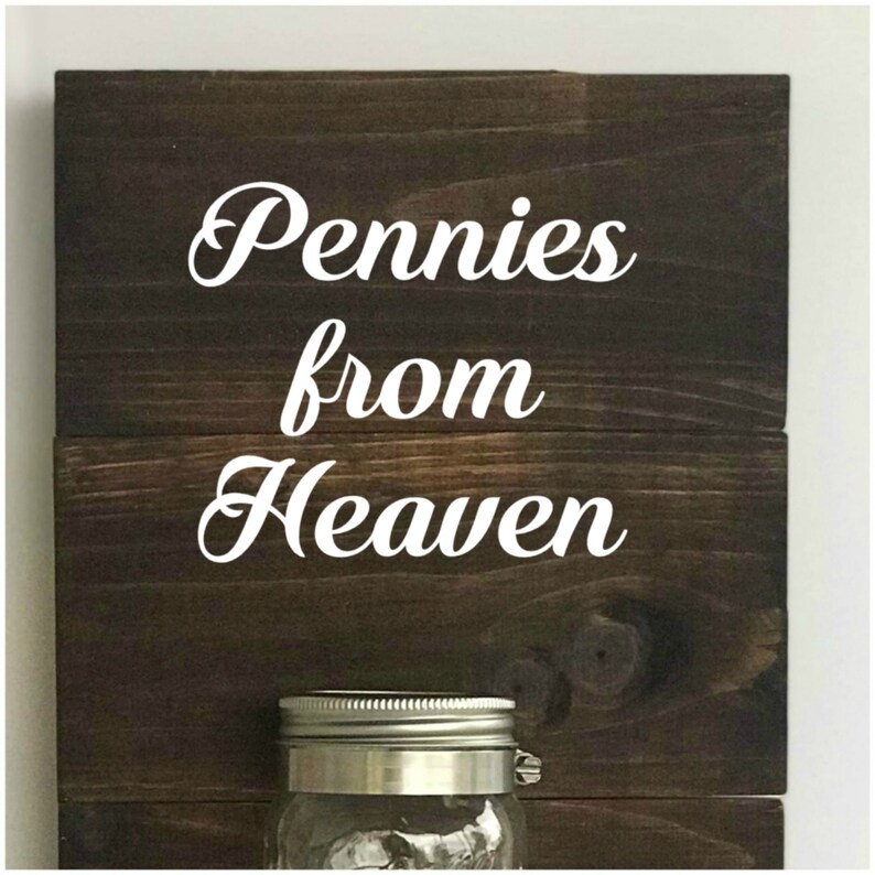 Sympathy Gift Pennies From Heaven Jar Bereavement Gift - Etsy