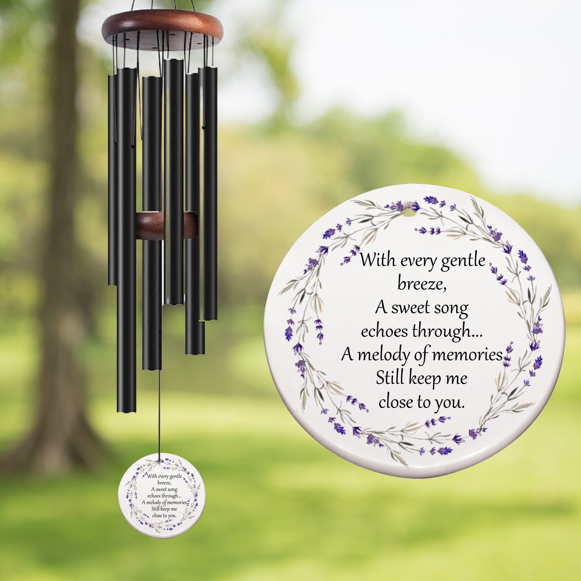 Memorial Wind Chime Gentle Breeze, Sympathy Gift, Bereavement Gift