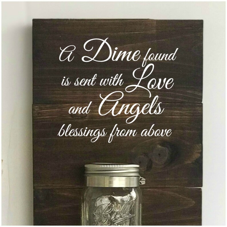 Dimes From Heaven Sympathy Gift Jar Bereavement Gift Etsy