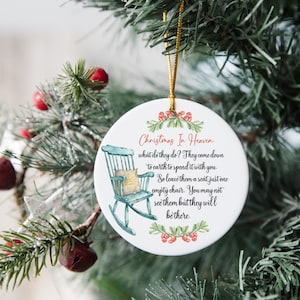 Christmas In Heaven, Memorial Ornament, First Christmas In Heaven, Sympathy Gift,  Memorial Ornament, Sympathy Ornament, Sympathy Christmas