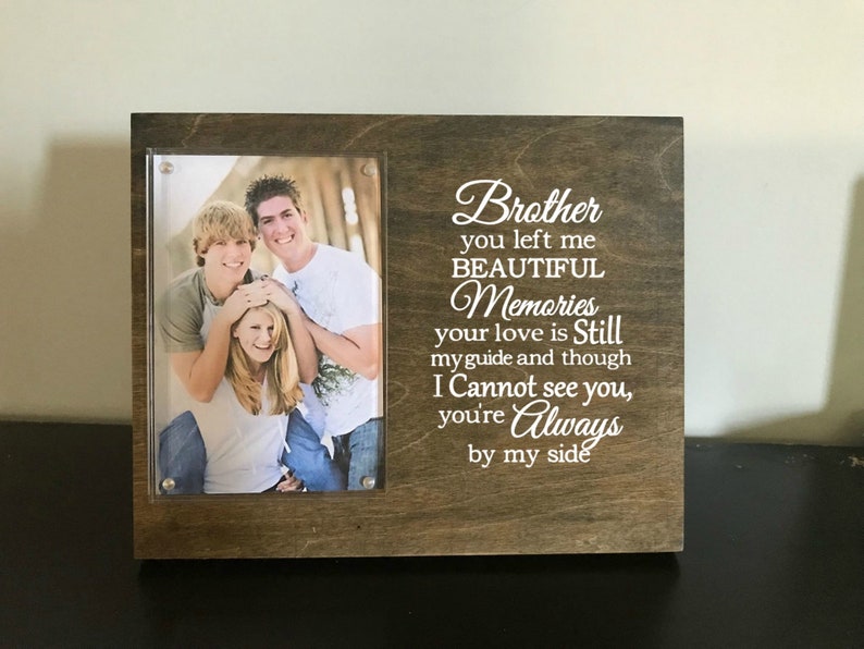 Loss of Brother Sympathy Gift Memorial Frame Picture Etsy