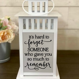 Memorial Lantern, Sympathy Gift, Memory Candle, Sympathy Candle, Remembrance, Keepsake