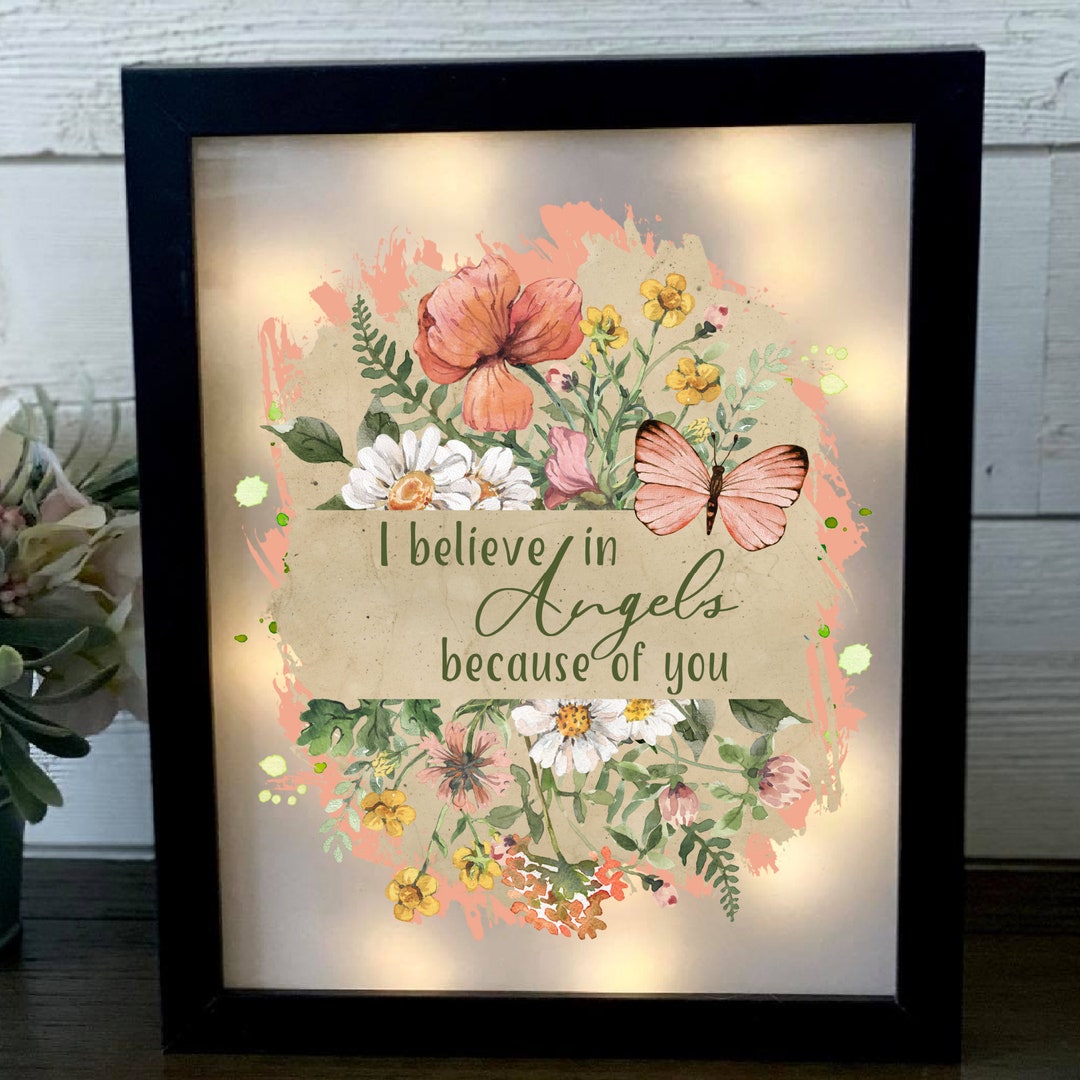 Shadow Box Grief Memorial Shadow Box, Bereavement Gift, Loss of Loved One, LED Lights ...