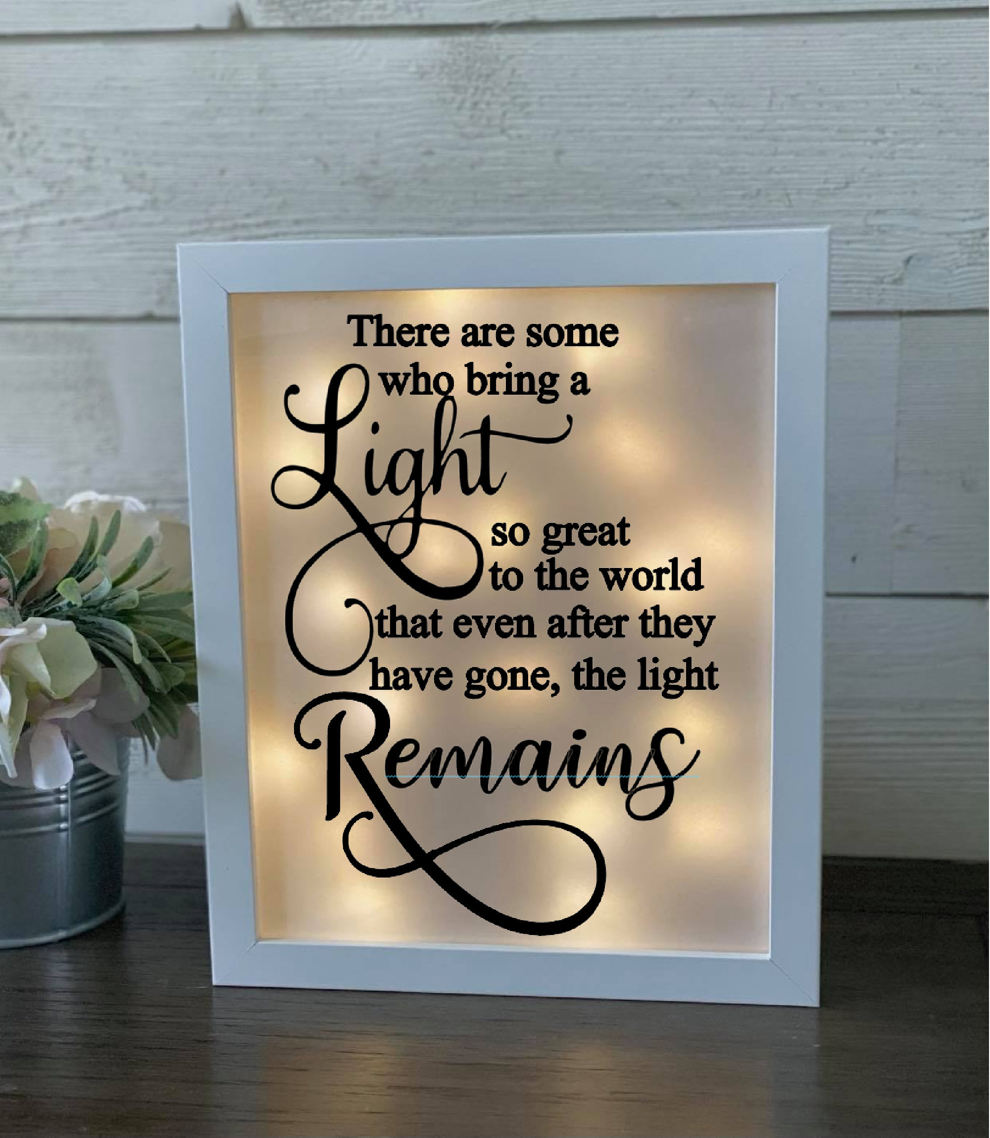 Sympathy Shadow Box with photo, Memorial, In Loving Memory, Sympathy