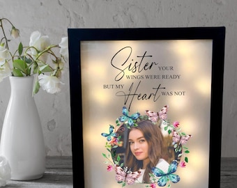 Memorial Shadow Box Frame: "Your Wings Were Ready" Keepsake Display For Loved Ones | Sympathy Gift For Loss Of Mother, Father, Or Family