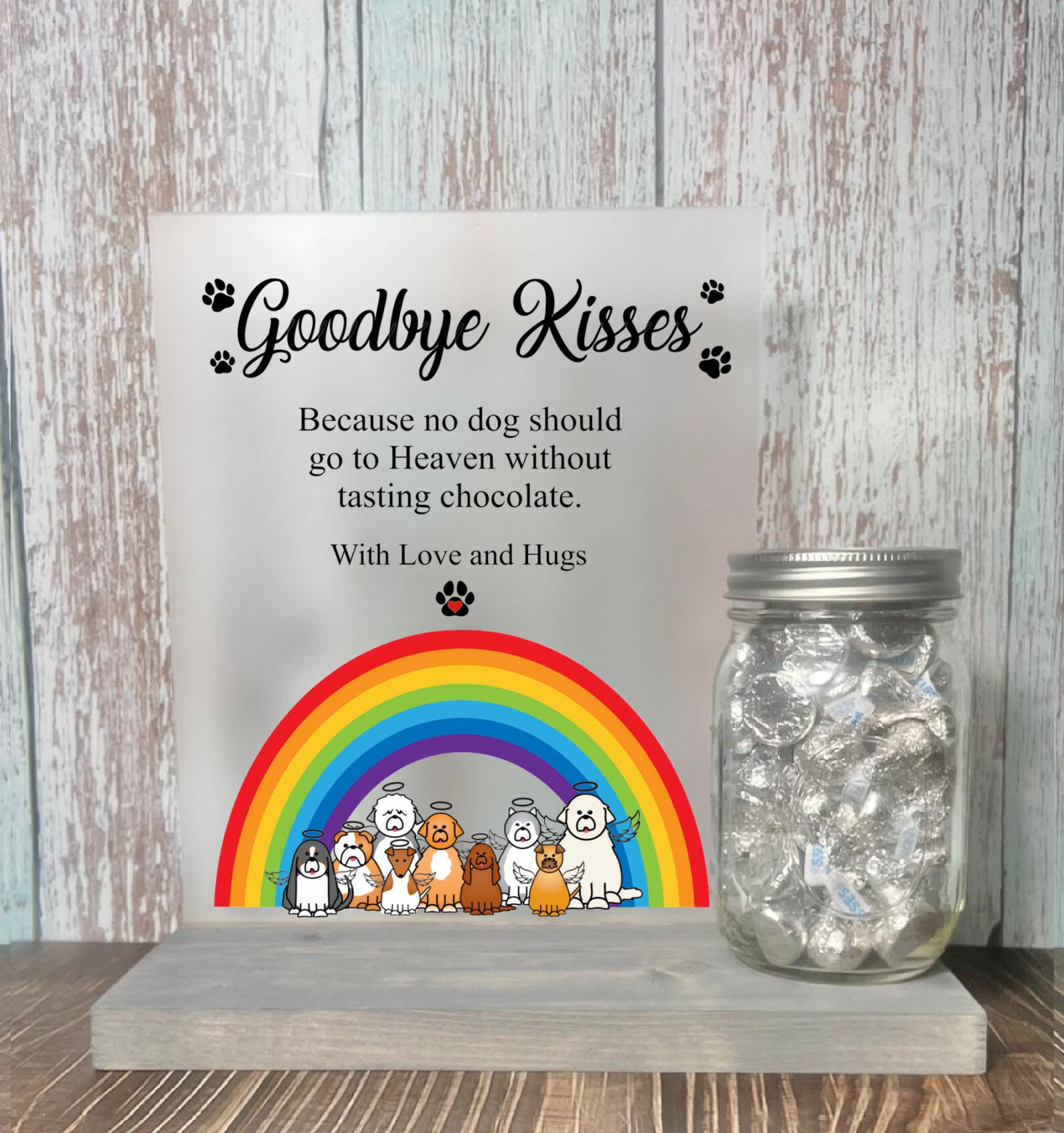 Compassion Sign for Vet Office, Acrylic Goodbye Kisses Decor - Etsy