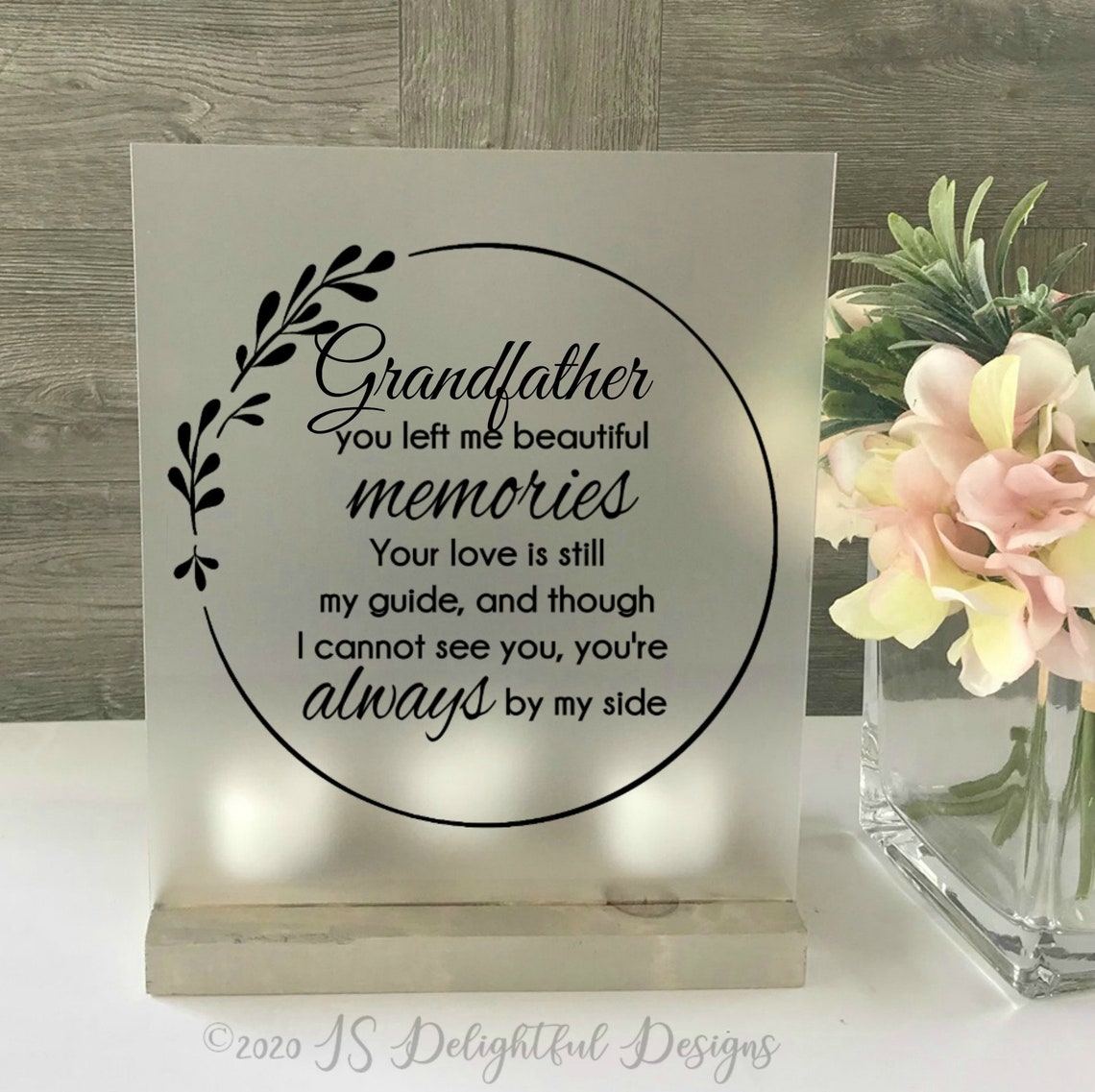 Loss of Grandfather Loss of Pop pop Sympathy Grandparent Etsy