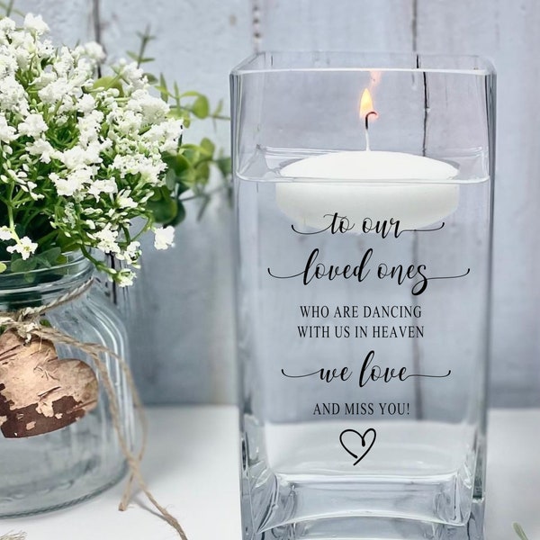 Wedding Candle for Passed Loved Ones Etsy