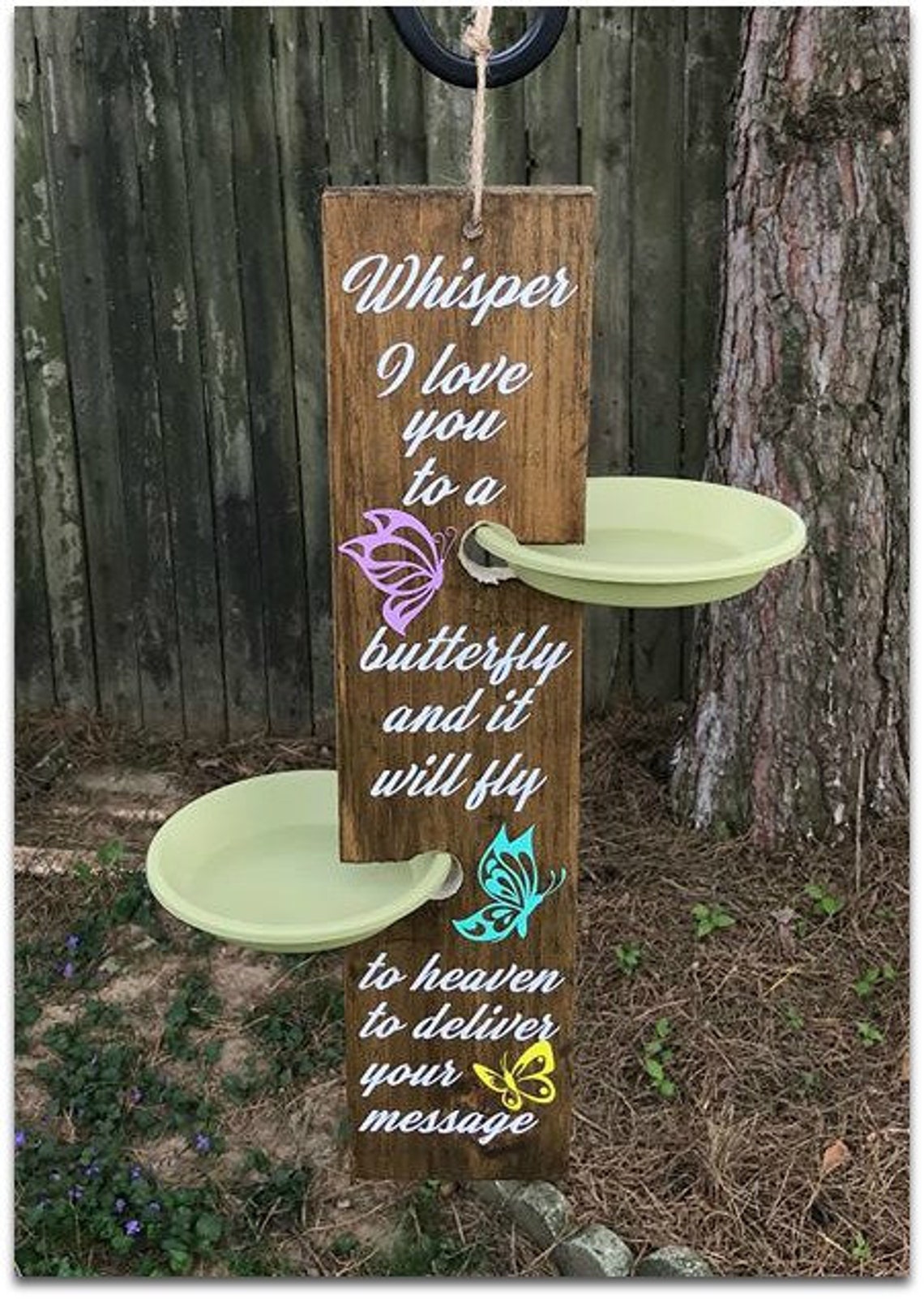 Sympathy Gift Butterfly Feeder Butterfly Bereavement Gift Etsy