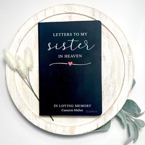 Loss of Sister Gift, Letters to Heaven, Grief Journal, Sympathy Gift for Sibling, Loss of Sister, Loss of Sibling, Sympathy Sister