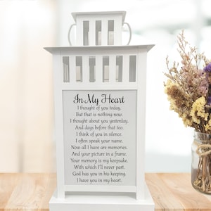 In My Heart, Sympathy Gift,  Memory Candle, Sympathy Candle, Keepsake, Bereavement Gift, Loss Of A Loved One, Celebration Of Life, Memorial