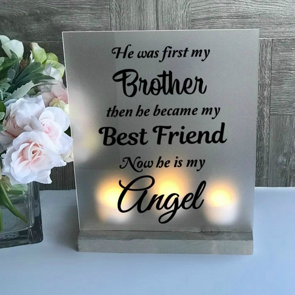 Sympathy Brother, Loss of Brother, Loss of Sibling, Brother Memorial, Remembrance, Keepsake, Bereavement Gift,