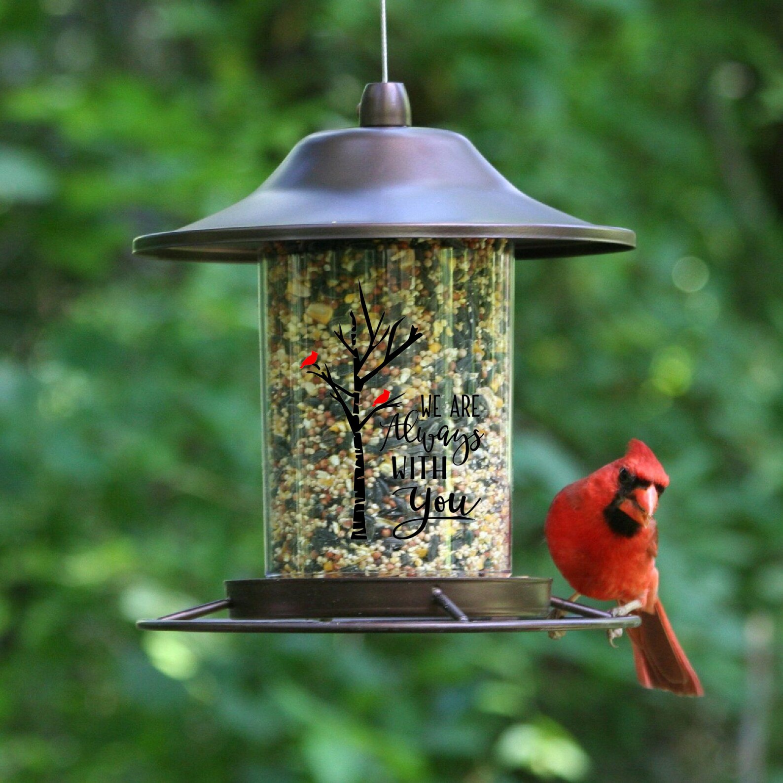 Sympathy Gift Bird Feeder WE Are Always With You Memorial Etsy