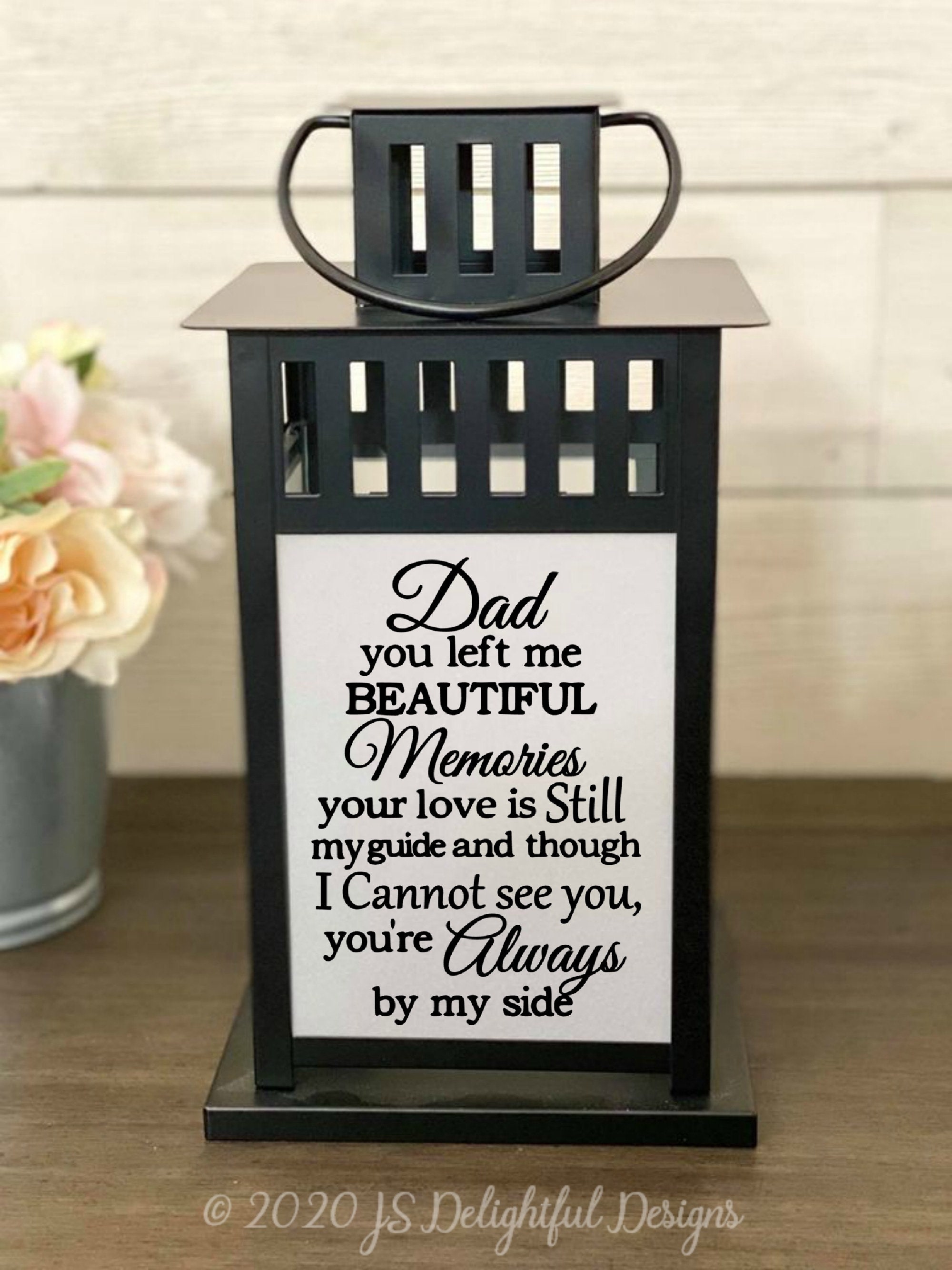 Loss of Dad, Loss of Father, Loss of Dad, Memorial Lantern, Photo Lan…