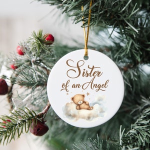 Loss of Sister, Loss of Sibling, Memorial Ornament, Sympathy Gift,  Memorial Christmas Ornament, Sympathy Ornament, Sympathy Christmas