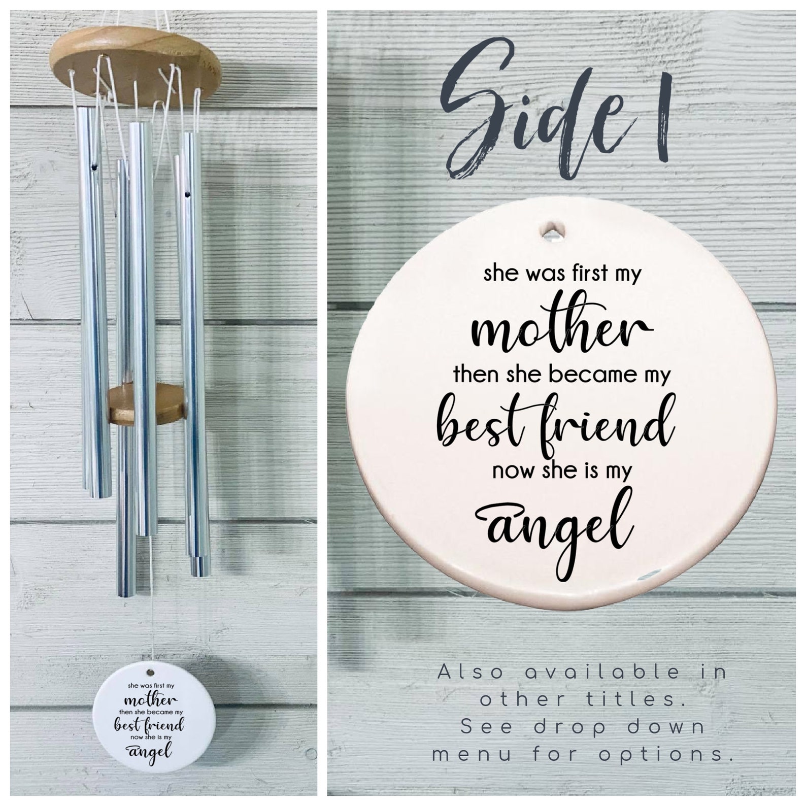 Loss of Mother Loss of parent Memorial Wind Chime Sympathy Etsy