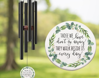 Those We Love Don't Go Away, Memorial Wind Chime, Sympathy Gift, Sympathy Wind Chime, Bereavement Gift, Loss Of Loved One