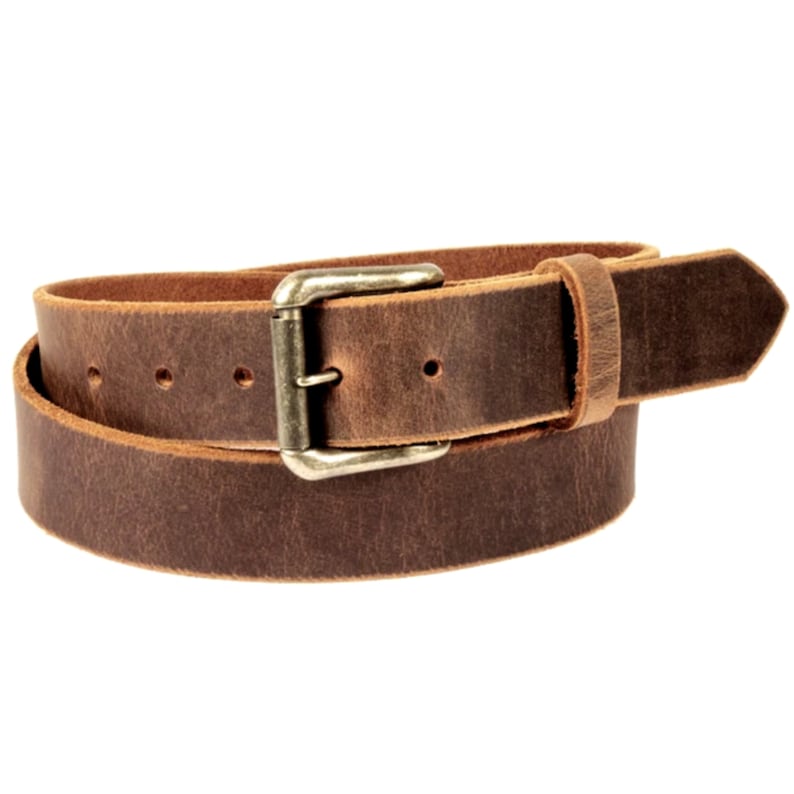 Gift For Him Sandstone Pull-Up Bown Leather Belt With Snaps Groomsman Gift -Casual Brown Real Leather Belt Distressed Brown Jeans Belt