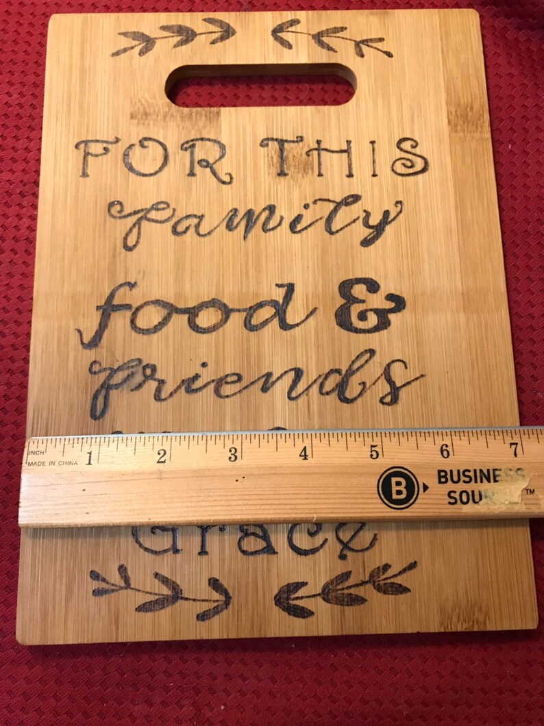 Bamboo wood decor cutting board wall sign Home Décor Wall Décor