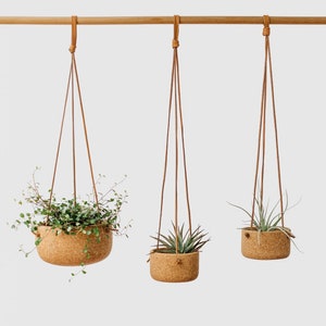 Natural Cork Hanging Planter