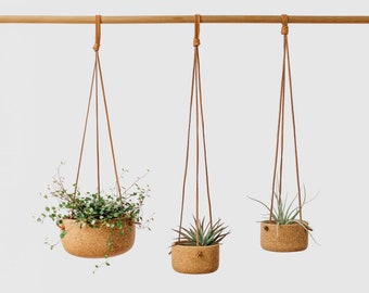 Natural Cork Hanging Planter