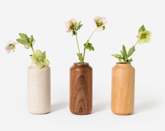 Hardwood Tall + Wide Vase