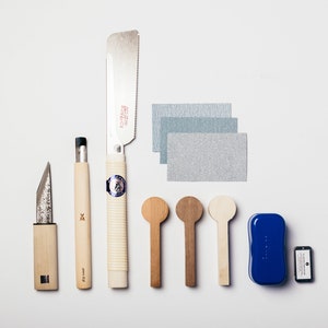 Deluxe Spoon Carving Kit with Saw and First Aid on the Go Kit by Welly image 1