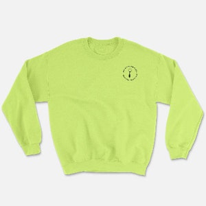 Mels Carving Club Sweatshirt Neon Crew Neck image 1