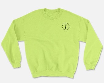 Mel’s Carving Club Sweatshirt – Rundhalsausschnitt in Neon