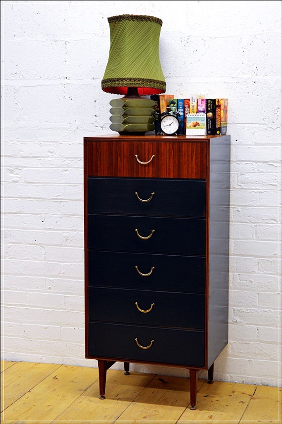 Vintage Chest Of Drawers Teak Meredew Furniture Danish Design Etsy