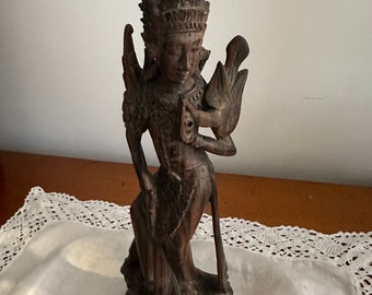 Beautifully Carved Vintage Eastern Deity