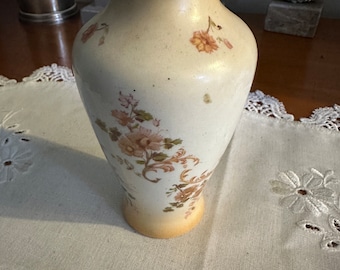 Pretty Antique Silver Collared Vase